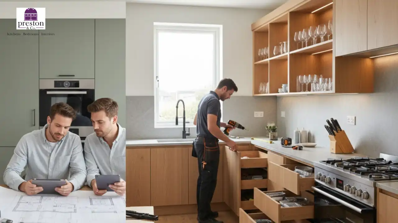 The kitchen fitting process From first design to final install