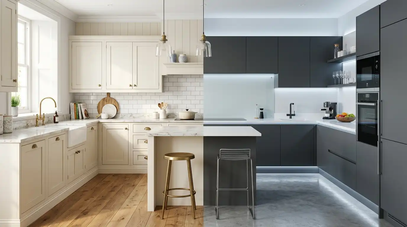 Shaker vs. Handleless Modern Kitchens: Which is Right for You?
